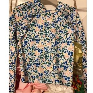 TUCKER AND TATE FLORAL RASH GUARD NWOT